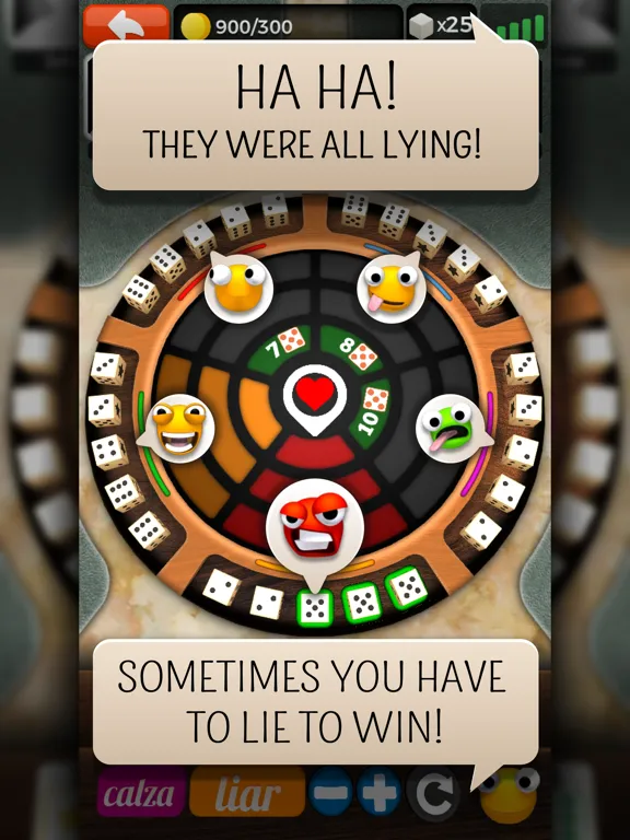 Liars Dice Online Multiplayer iPad  Screenshots