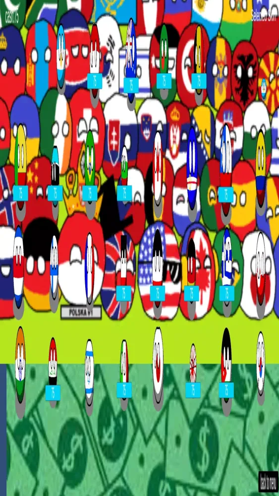 Capturas de tela do countryballs escape