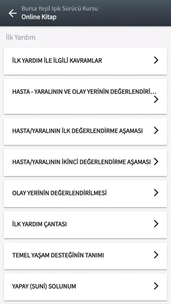 ภาพหน้าจอของ Yeşil Işık Sürücü Kursu