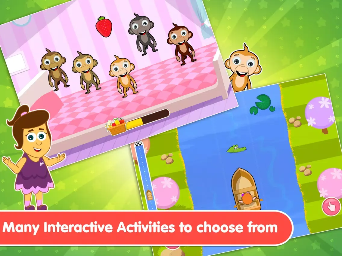 HooplaKidz Nursery Rhyme Activities iPad Screenshots