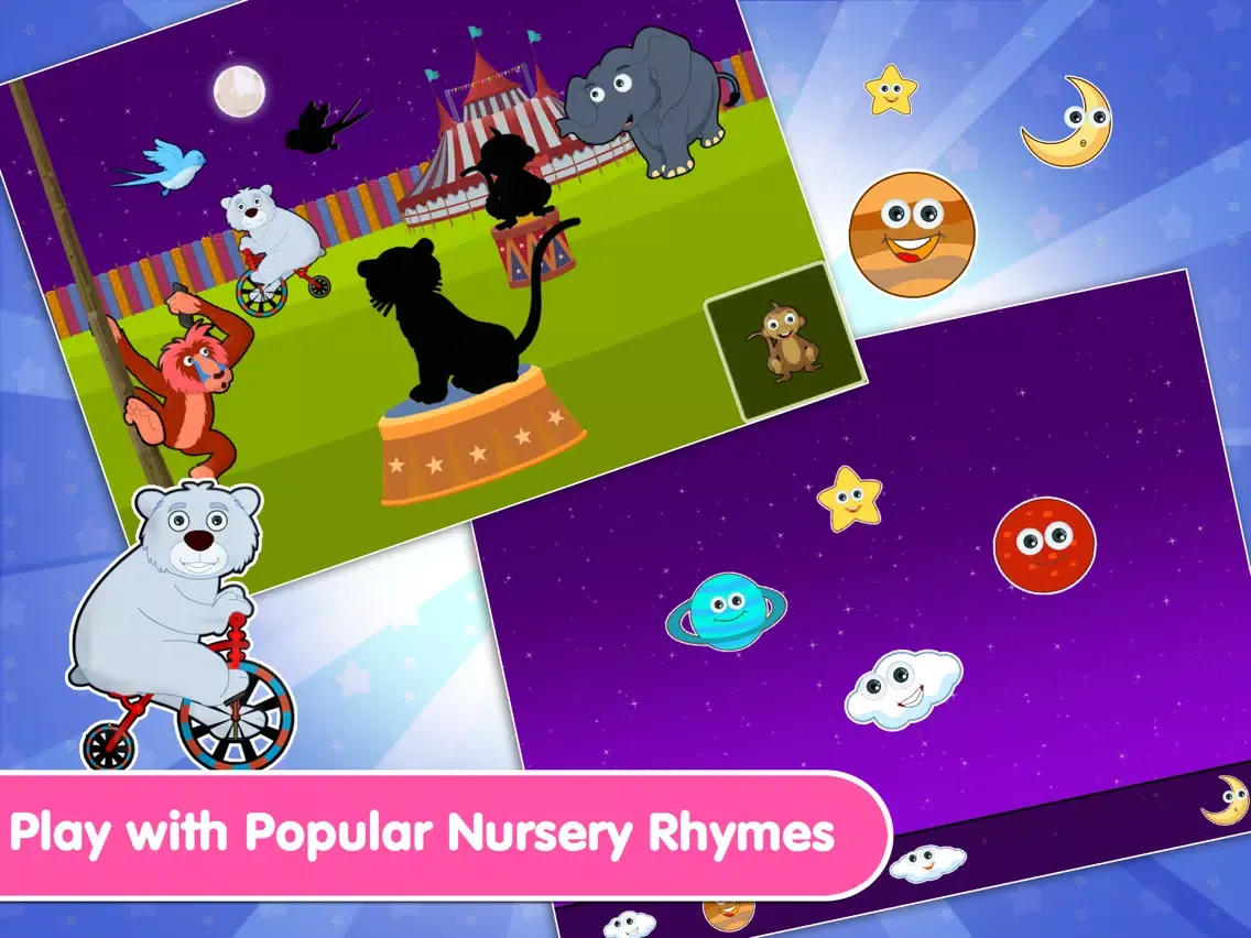 HooplaKidz Nursery Rhyme Activities iPad Screenshots