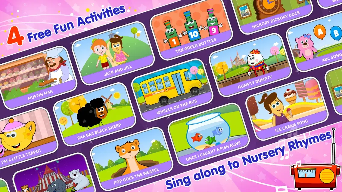 HooplaKidz Nursery Rhyme Activities (FREE) Screenshots