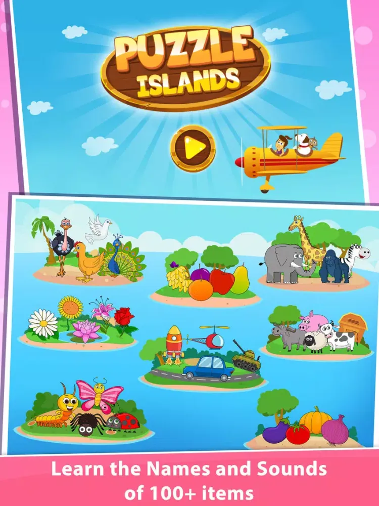 Screenshot di HooplaKidz Puzzle Islands iPad 