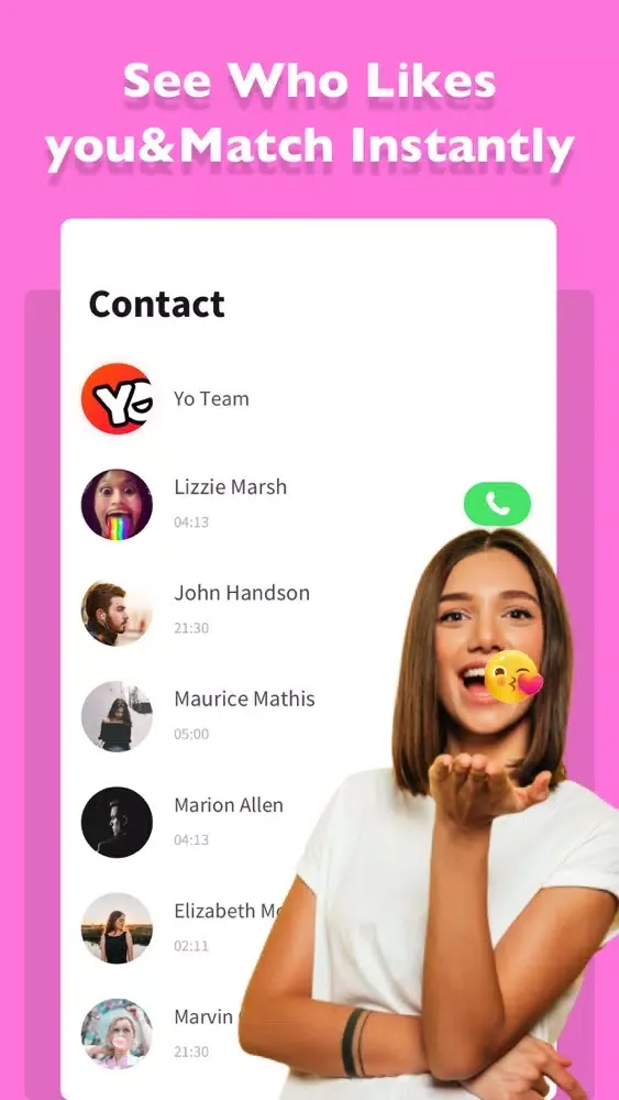 Yo!-Realtime Video Chat應用截圖