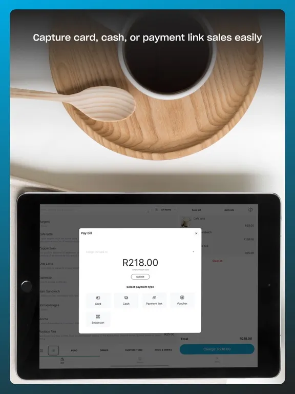Tangkapan skrin Yoco Point of Sale (POS) iPad 