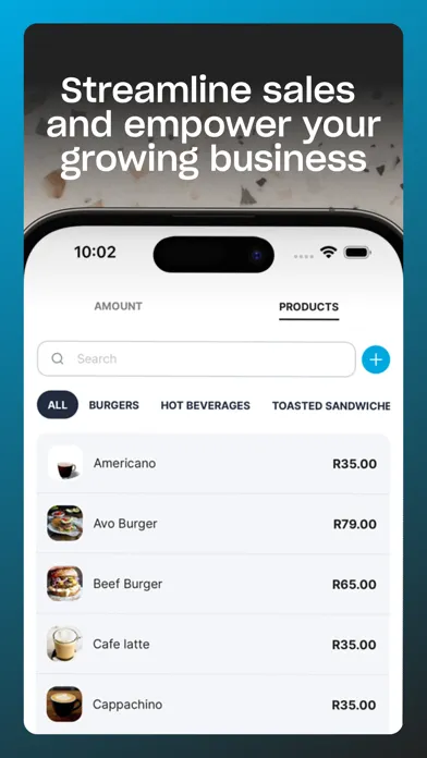 Tangkapan skrin Yoco Point of Sale (POS)