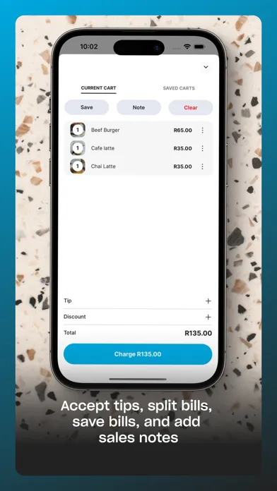 Tangkapan skrin Yoco Point of Sale (POS)