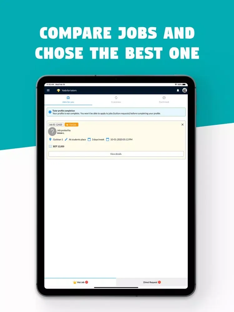 Yoda for Tutors iPad  স্ক্রিনশট