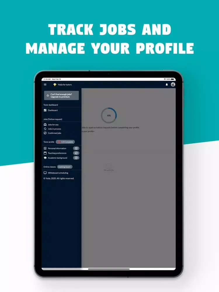 Yoda for Tutors iPad  স্ক্রিনশট