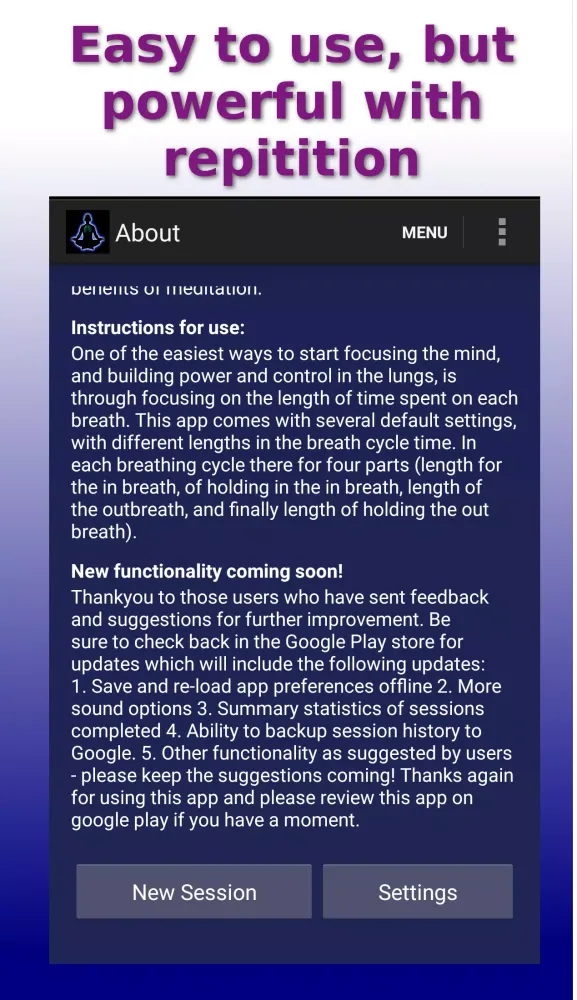 Capturas de pantalla de Meditation Breath - Pranayama