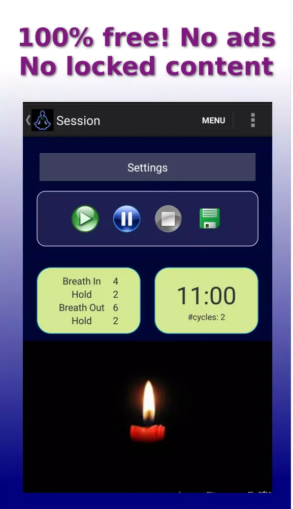 Capturas de pantalla de Meditation Breath - Pranayama