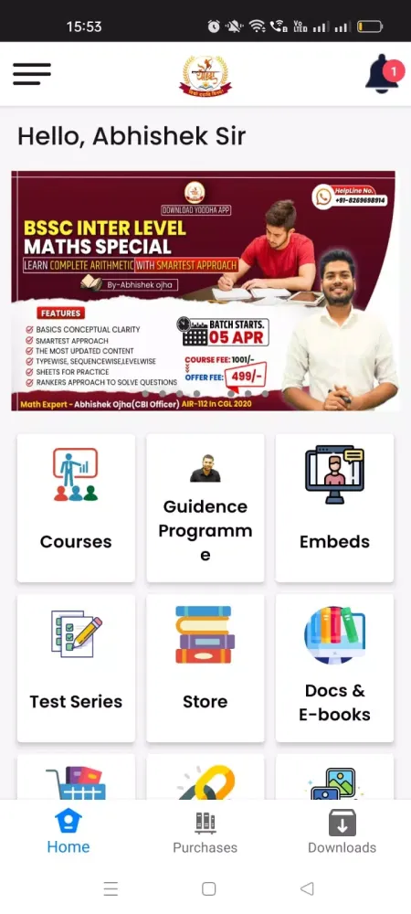 Yoddha App Screenshots