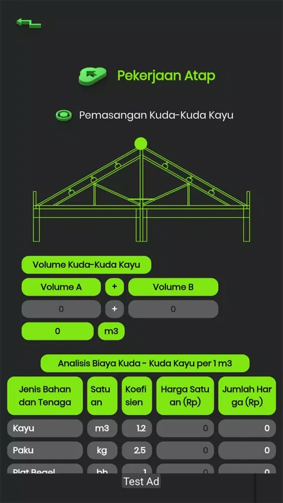 Captures d'écran de Rancangan Anggaran Biaya Rumah