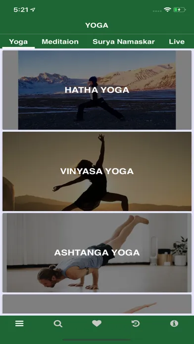 Capturas de tela do Yoga Meditation Fitness Video