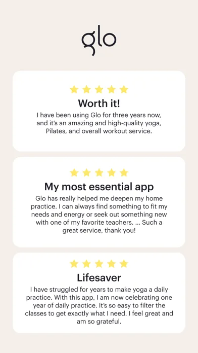 Glo | Yoga and Meditation App应用截图