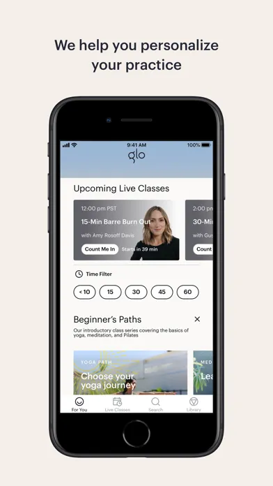 Glo | Yoga and Meditation App应用截图