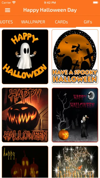 Halloween Cards & Wallpaper Screenshots