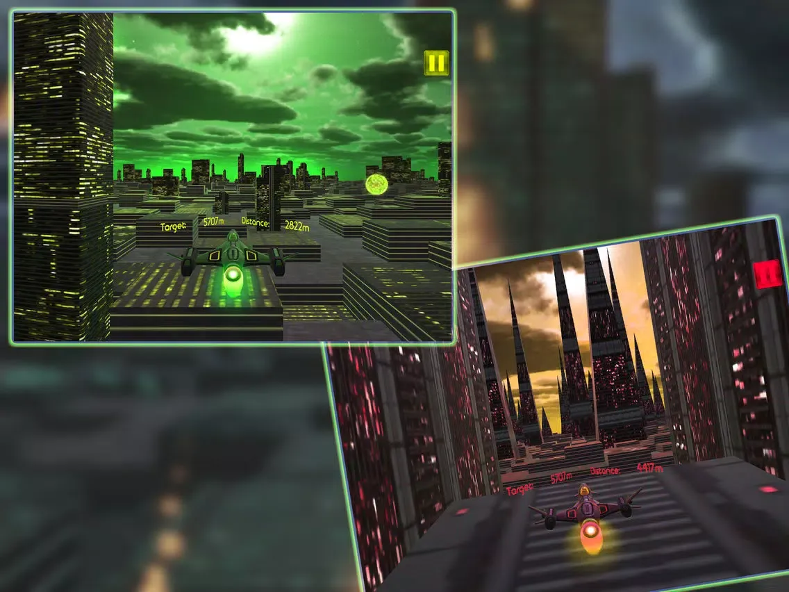 Infinite Space Racing Games iPad  Screenshots