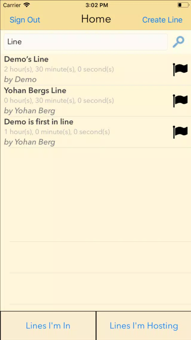 Streamline: Online Line-Up App Screenshots