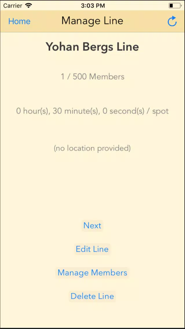 Streamline: Online Line-Up App Screenshots
