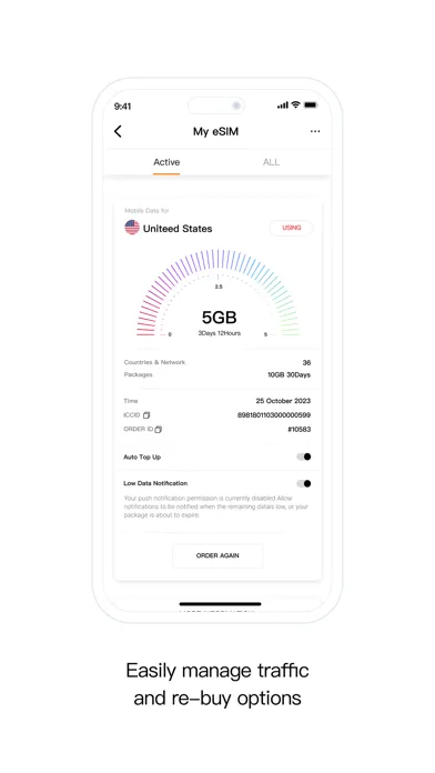 Yoho eSIM: AI Travel Data/Call Screenshots