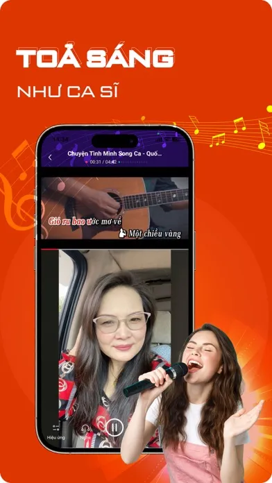 Ảnh chụp màn hình của Yokara - Sing Karaoke Record
