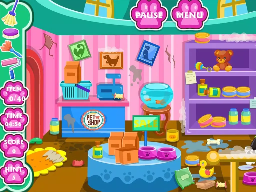 Clean up pet shop iPad  Ekran Görüntüleri