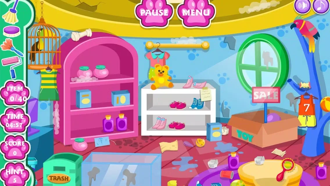 Clean up pet shop Ekran Görüntüleri