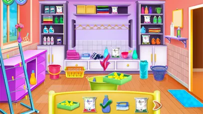 Olivias washing laundry game Screenshots