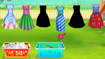 Olivias washing laundry game Screenshots