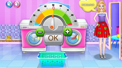Olivias washing laundry game Screenshots