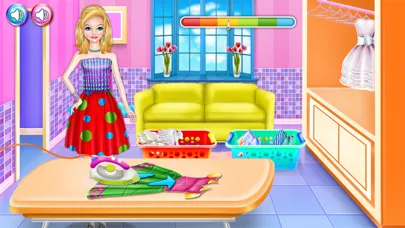 Olivias washing laundry game Screenshots
