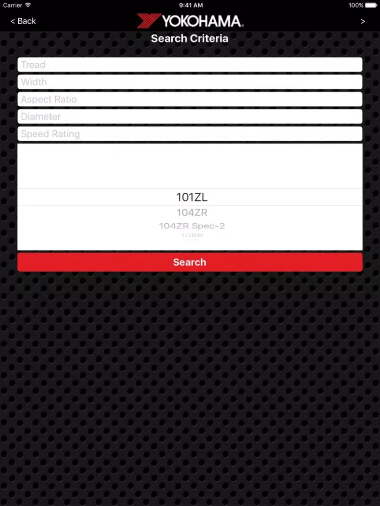 Zrzuty ekranu Yokohama Tire Dealer Services iPad 