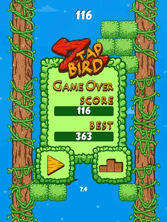 Capturas de tela do Ztap Bird iPad 