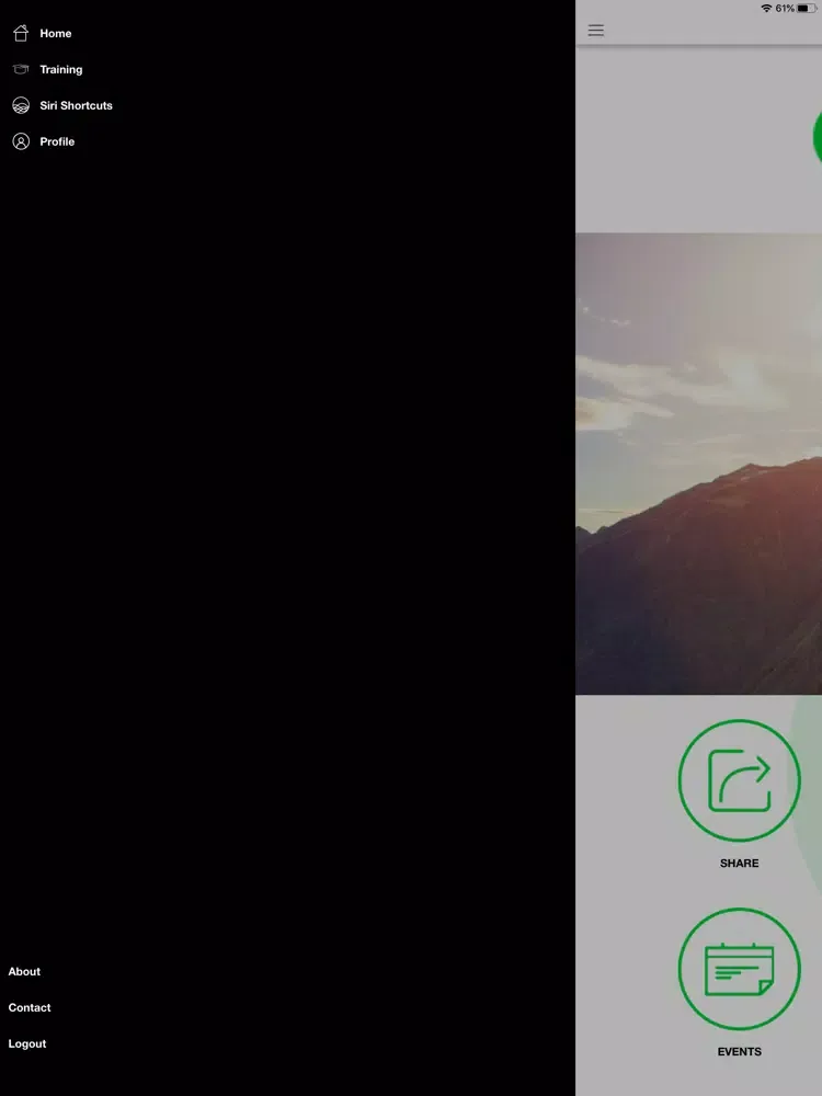 Ảnh chụp màn hình của Yoli Connect iPad 