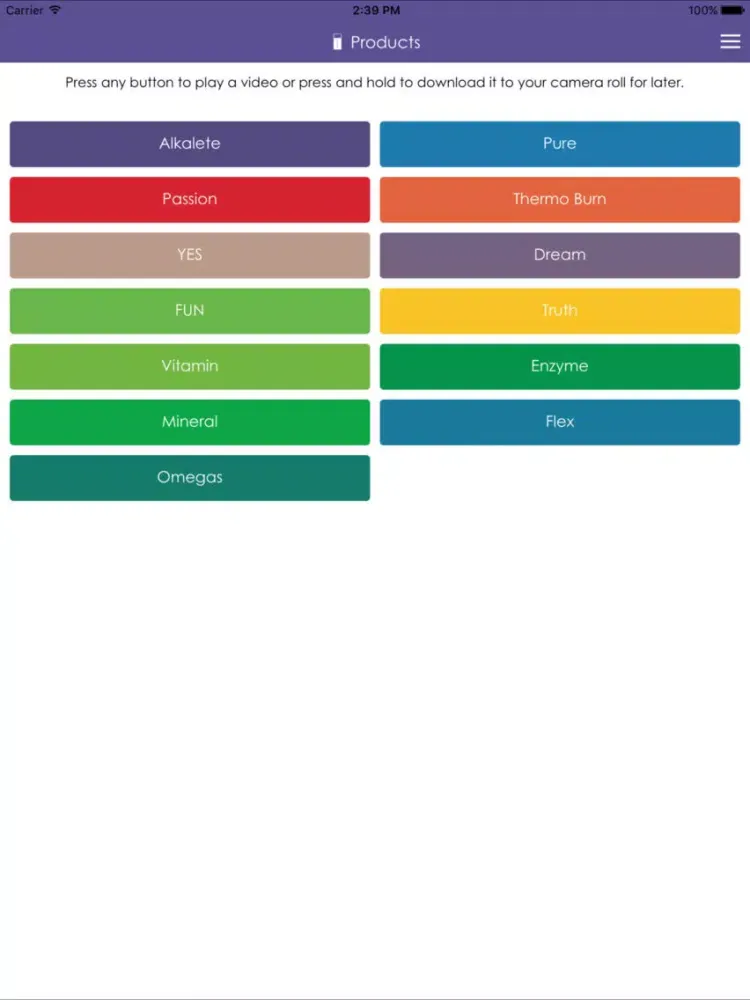 Ảnh chụp màn hình của Yoli Better Body System iPad 