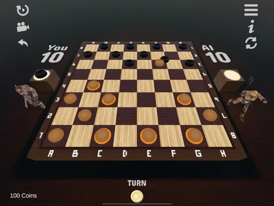 ภาพหน้าจอของ Checkers Warriors! iPad 
