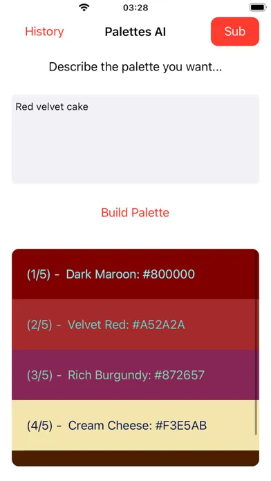 Color Palette Generator AI سکرین شاٹس