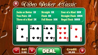 Tangkapan skrin Video Poker Go