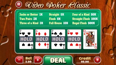 Tangkapan skrin Video Poker Go