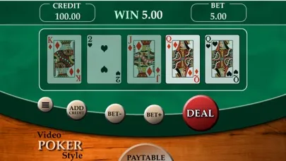 Tangkapan skrin Video Poker Go