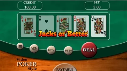 Tangkapan skrin Video Poker Go
