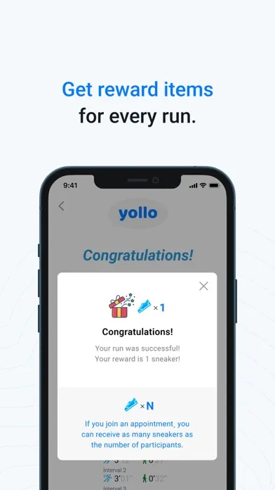 ภาพหน้าจอของ Yollo - Interval running timer