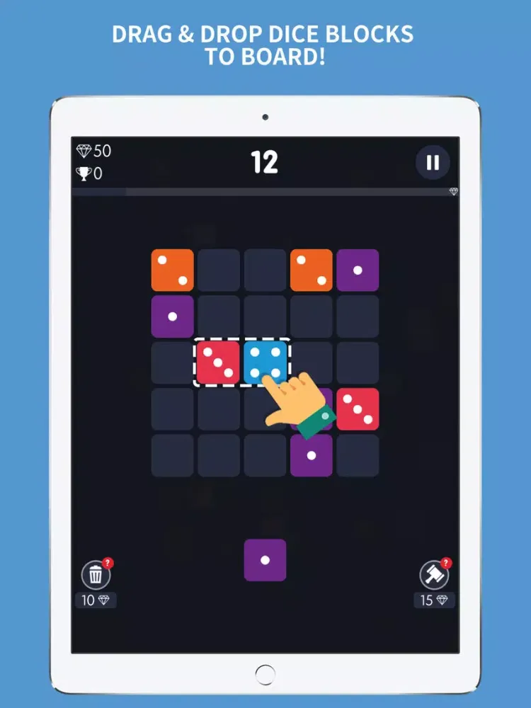 Merge Dominoes: Dice Block It iPad  स्क्रीनशॉट