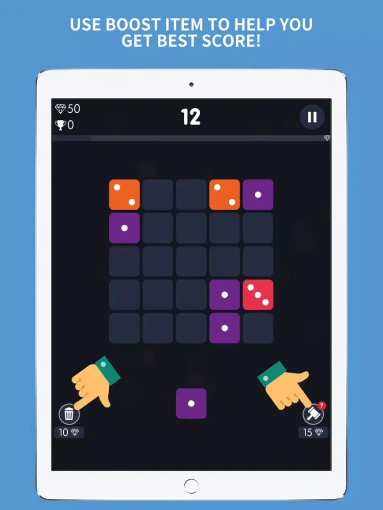 Merge Dominoes: Dice Block It iPad  स्क्रीनशॉट