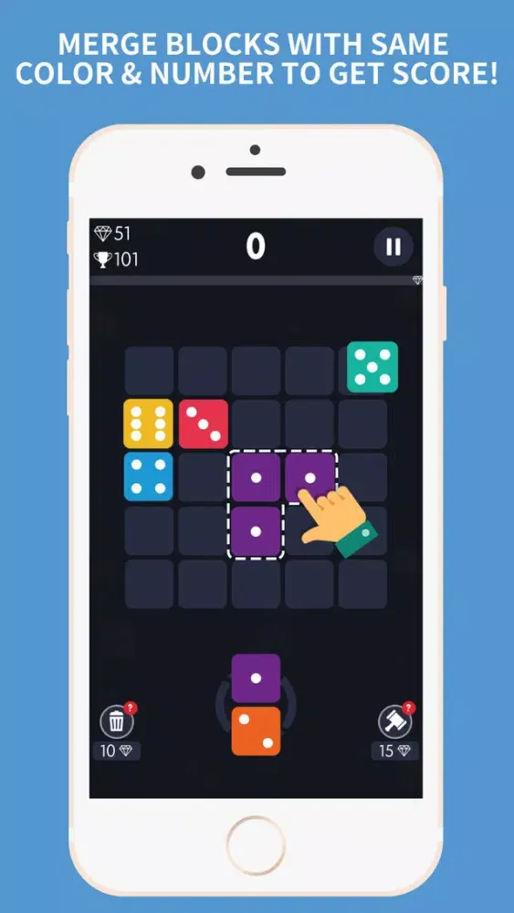 Merge Dominoes: Dice Block It स्क्रीनशॉट
