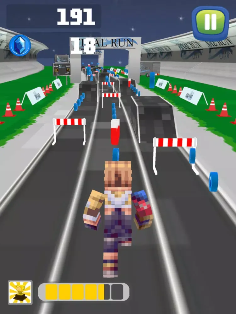 Fantasy Hero Blocks Running Lite iPad  स्क्रीनशॉट