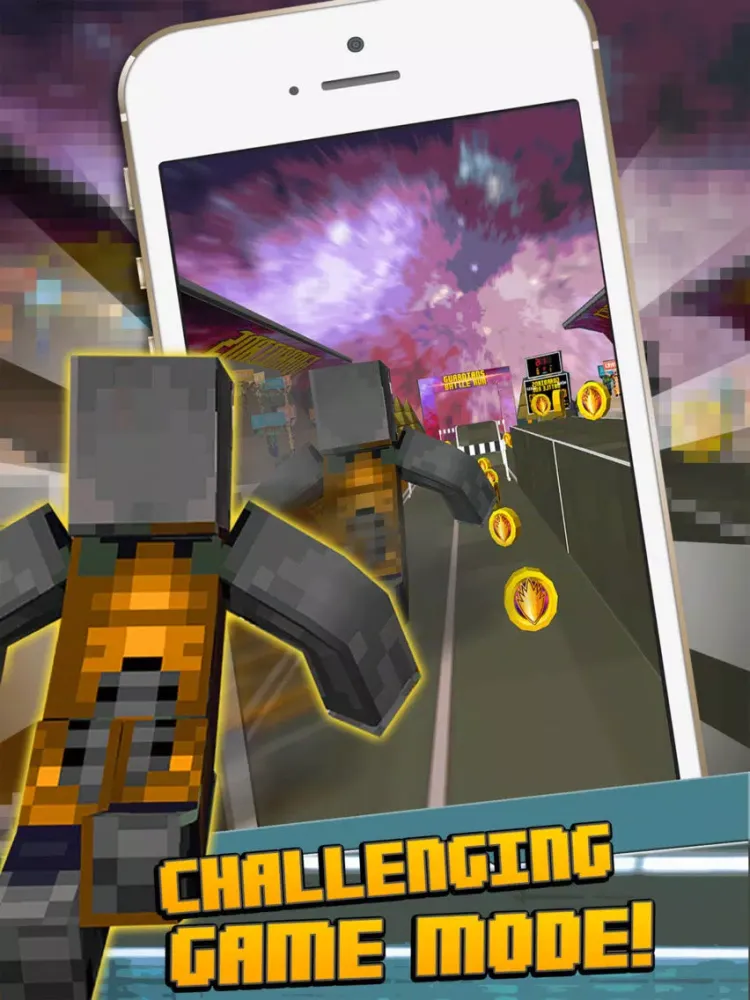 Guardian Skins 3D Block Running Lite Games iPad 应用截图