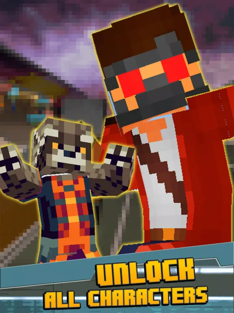 Guardian Skins 3D Block Running Lite Games iPad 应用截图