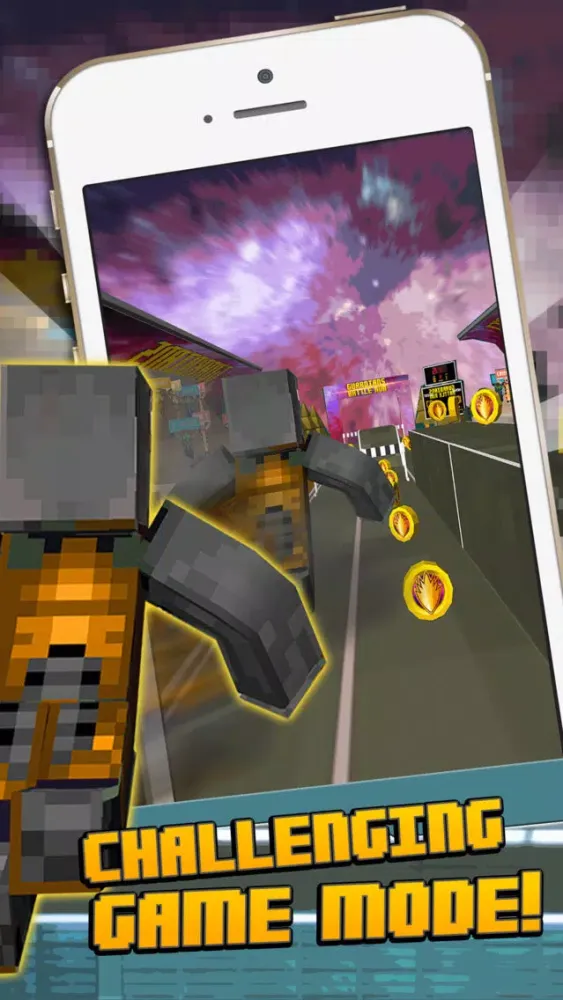 Guardian Skins 3D Block Running Lite Games应用截图